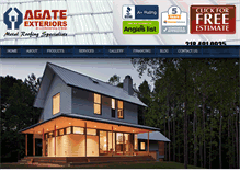 Tablet Screenshot of agateexteriors.com